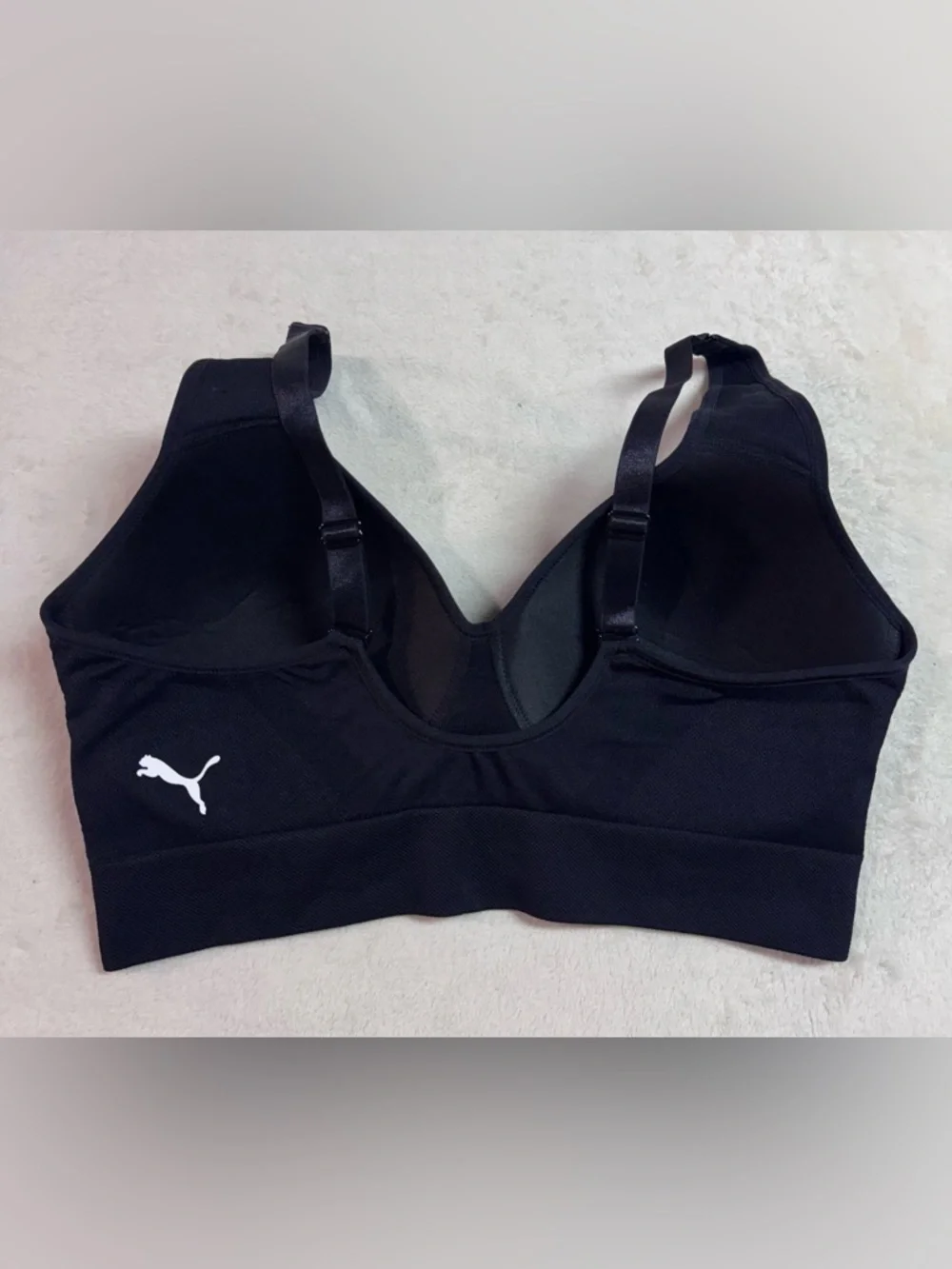Puma Sports Seamless Performance Bra Gray NWOT Large - Picture 3 of 4